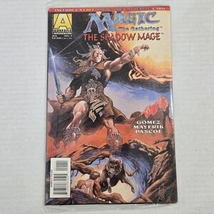 Vintage Magic The Gathering The Shadow Mage 1 Sealed Comic w Fireball Card 1995
